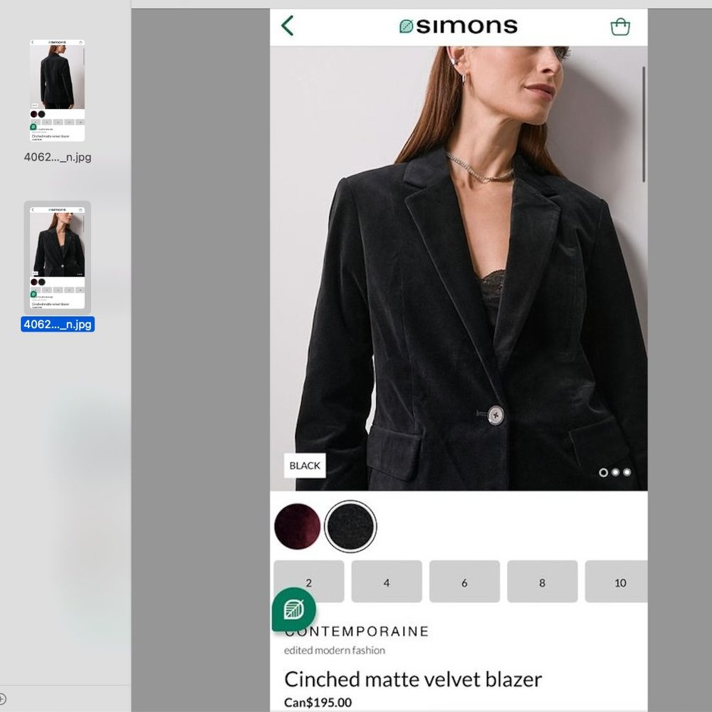 Ultra Soft Blazer Velour/Velvet